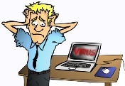 Computer virus cartoon