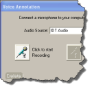 Voice Annotation Screen
