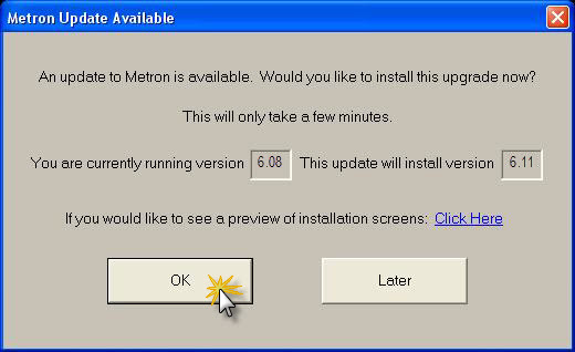 Metron Update Available 6.11
