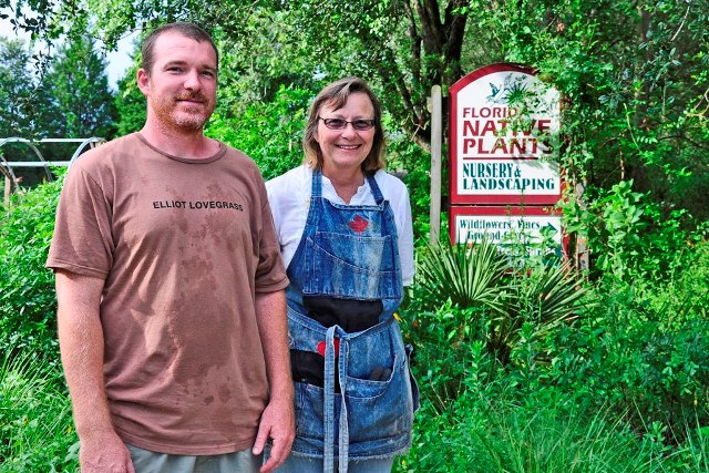 James caudell and Laurel Schiller of Florida Native Plants Nursery