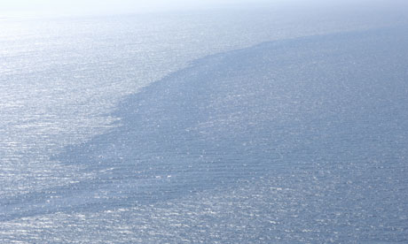 North Sea spill sheen