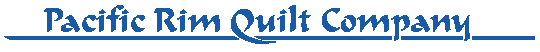 Pacific Rim Quilt Company logo