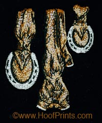 horse legs embroidery