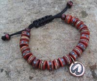 copper hoofprint bracelet