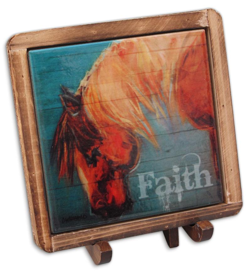 Faith Coaster with easel