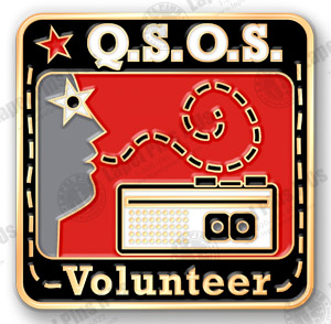 QSOS volunteer lapel pin