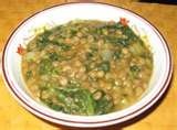 Lentils and spinach picture