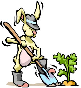 Gardening bunny
