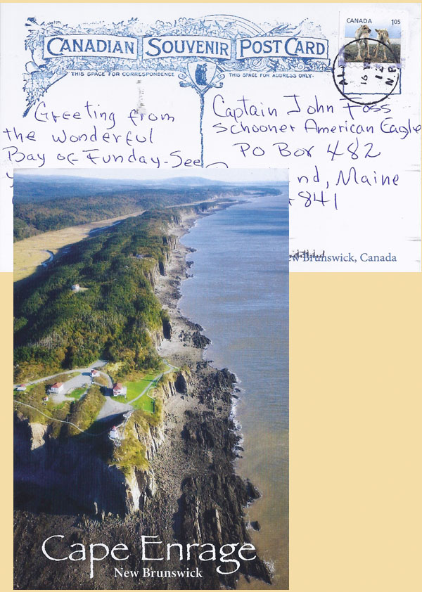 Postcard from Cape Enrage New Brunswick
