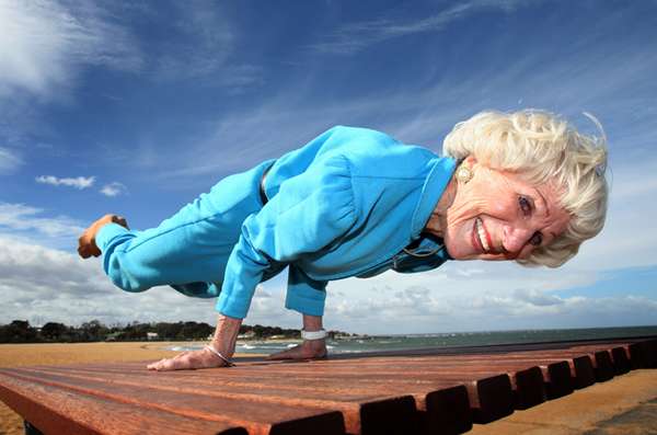 Bette, an 83-year-old yoga master