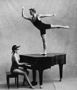 Baryshnikov on a piano