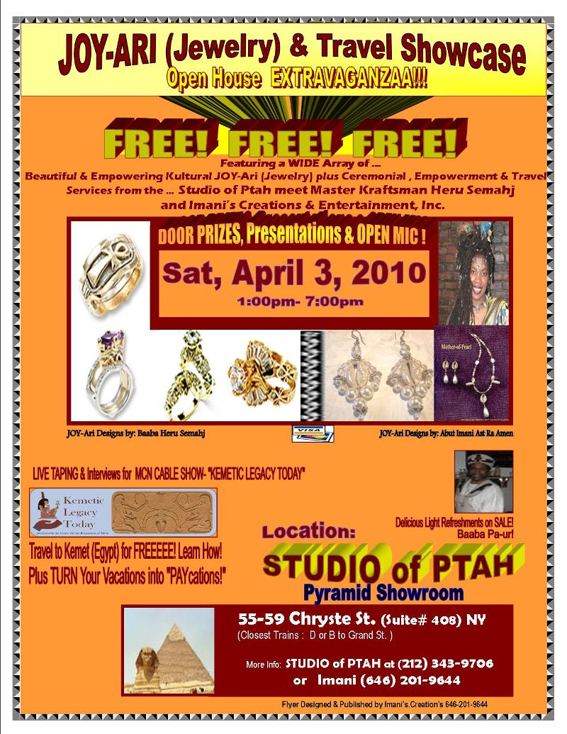 FLYER- Jewelry Showcase at SO PTAH