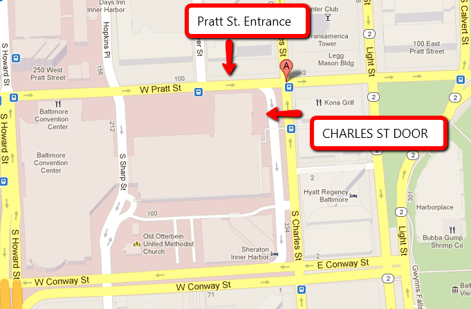 Pratt and Charles Streets