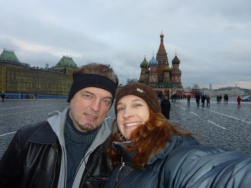 Hilari and Robert in Moscow