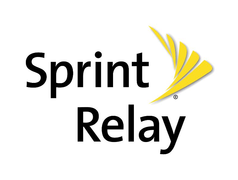 Sprint Relay logo black and yellow
