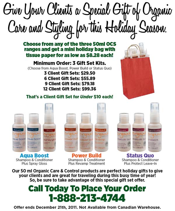 Organic Care and Styling Holiday Gift Sets