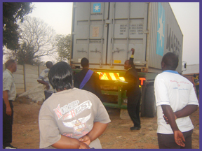 truck arrives zimbabwe 10-19-10