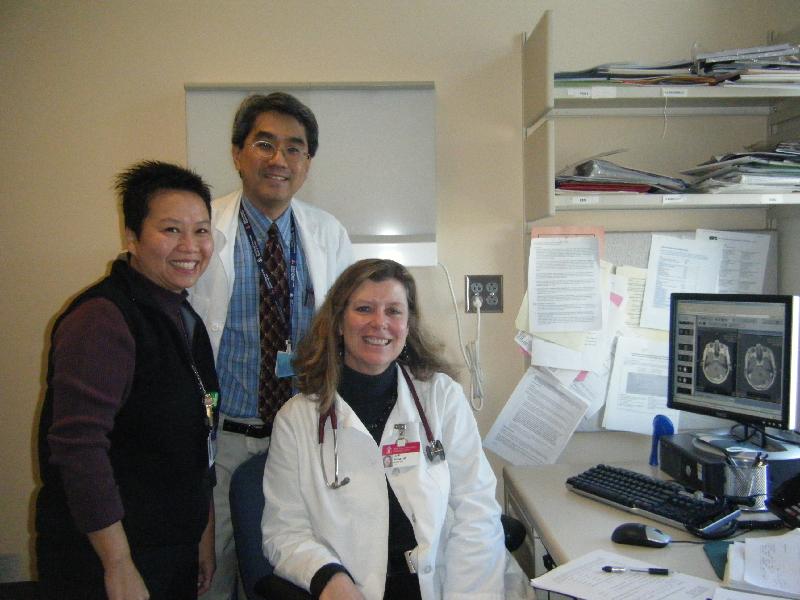 L-R: Christina Ho, Dr. Eric Wong, Lori Shea, Nurse Practitioner
