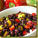 Black bean lentil salad