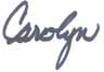 Carolyn Signature