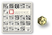 Zentangle Legend and Icosahedron