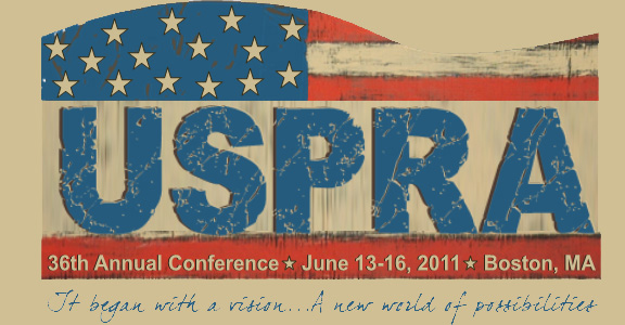 USPRA logo with US flag background and conference date