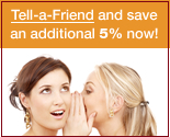 Tell a friend: get 5% off