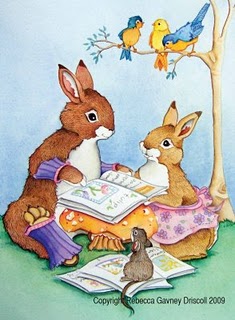 bunnies reading