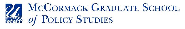 McCormack Graduate School Logo - Click Here to visit our website