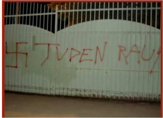 Anti-Semitic grafiti in Chile