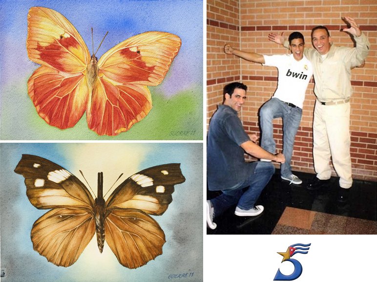 Tony w/sons and butterflies