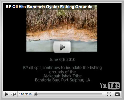 BP Oil Hits Barataria Oyser Fishing  Grounds