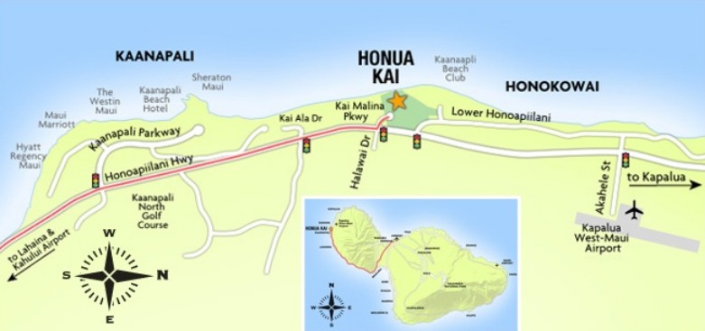 Honua Kai Map