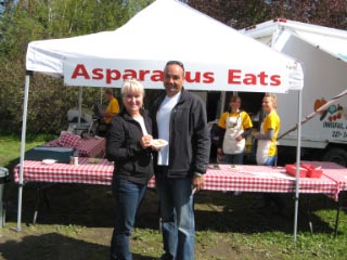 Asparagus Eats Booth At our festival