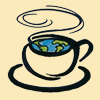 World Caf� coffee cup