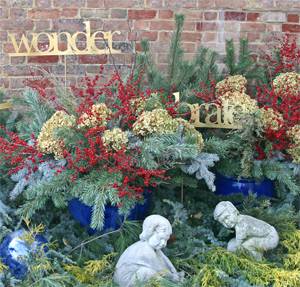 Colorful winterberry branches are great in holiday arrangements