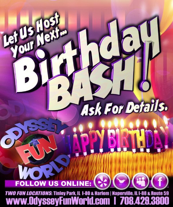 Let Us Book Your Next Bday Bash!
