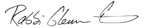 Rabbi's signature jpeg