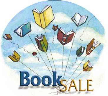 book sale flying books image