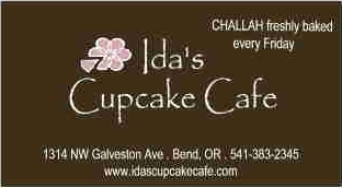Ida's Cupcakes business card