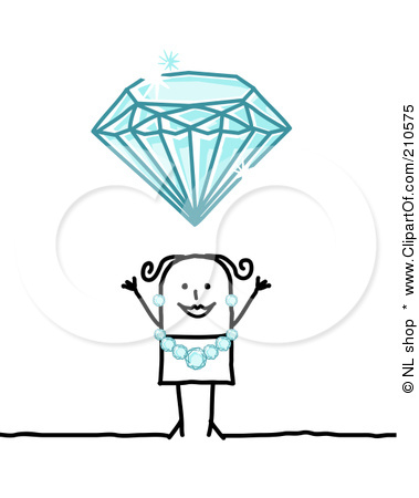 diamond cartoon blue