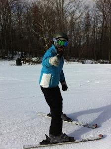 Sarah on Ski's