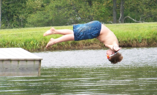 Diving into the Britton Pond