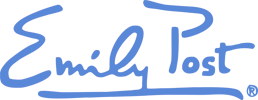 Emily Post Signiture Logo Blue