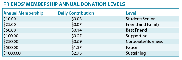 Friends of Chelsea District Library donation levels