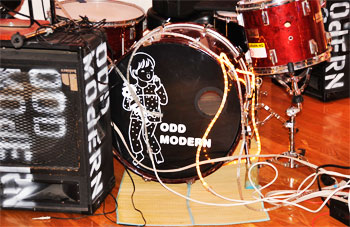 odd modern drum set
