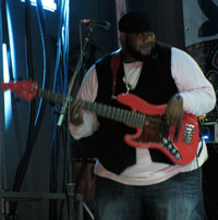black man bassist