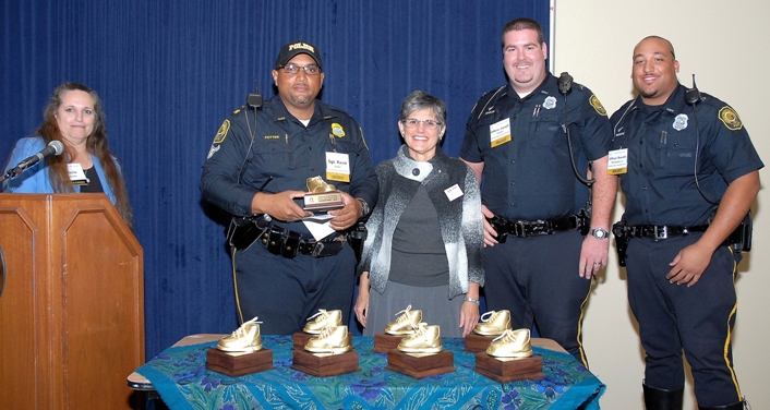 GSU Officers Accepting 2010 Golden Shoe Award