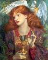The Damsel of the Holy Grail by Dante Gabriel Rossetti