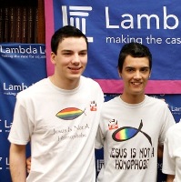 Gay teen in Jesus is not a Homophobe shirt